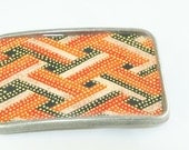 Hello Fancy Pants - Resin encased Chiyogami Belt Buckle