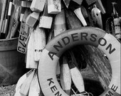 Antique Life Ring Personalized 8x10 Inch Matted Photograph