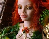 Venetian Courtesan in a Window Handmade ART DOLL One of a Kind Wall Hanging