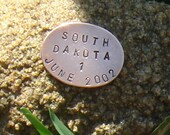 Copper Rock Markers - Rock Collecting - CUSTOM Hand Stamped