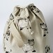 SALE CHRISTMAS IN JULY... Large Knitting Project Bag. HAPPY COW.... Special KnitterBag design.