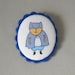 Cute Batman Brooch - Fabric and Felt Cameo Brooch - Soft Jewelry