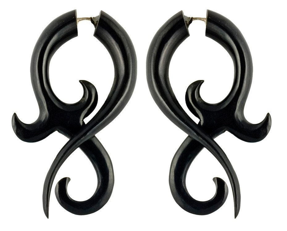 Asalah Twists - Large Horn Earrings