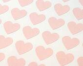 FREE SHIPPING - 108 Baby Pink Hearts - Mini 3/4 inch Pastel Sticker Labels