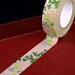 Flowers in the Garden with Field Grass - GREEN Japanese Washi Paper Masking Tape-16.5 YARDS