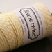 LEMON Yellow and White Twisted Bakers Twine String for crafting, gift wrapping, packaging, invitations - 240 yards