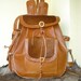 Leather Backpack Hand Stitched