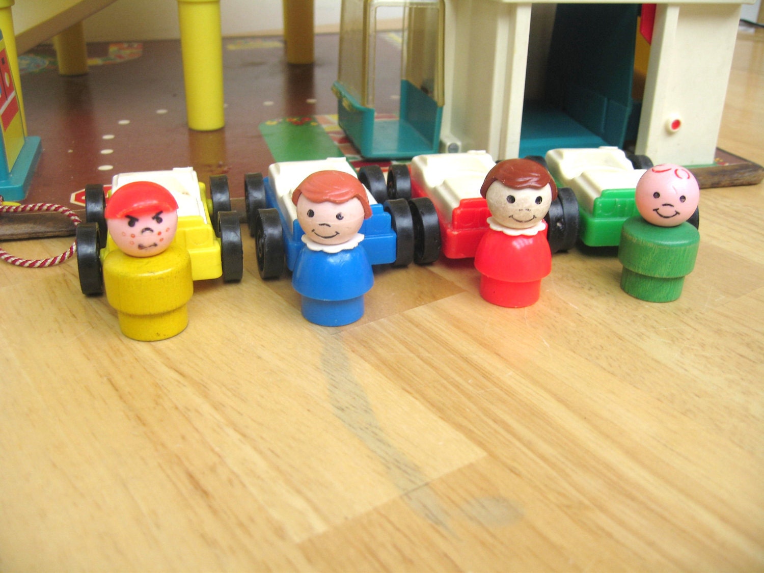 Vintage Fisher Price Garage Set - Complete
