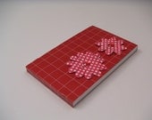 Red Plaid Scratch Pad with Gingham Paper Flowers - Simply Red