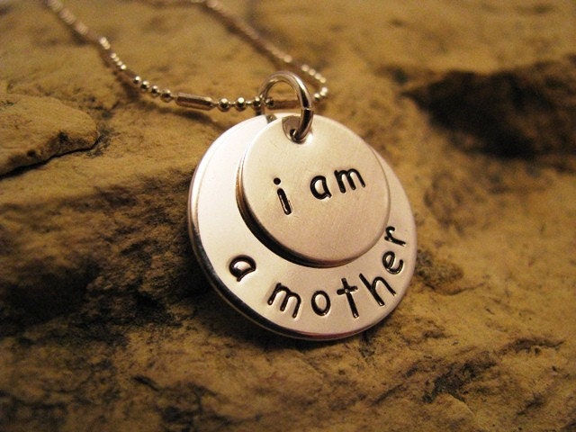 i am a mother - all silver charm
