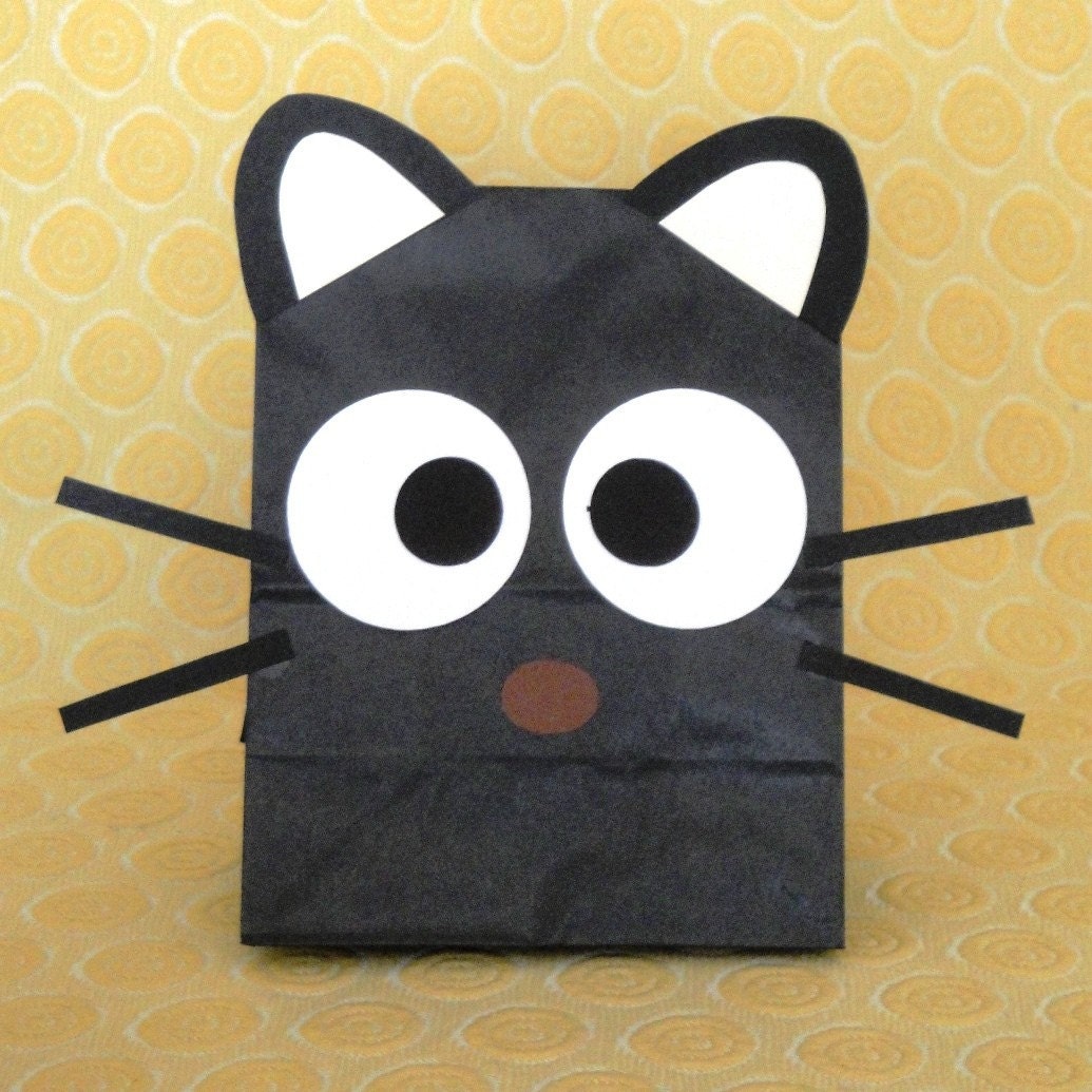 Chococat Treat Sacks Theme Birthday Party Goody Bags by jettabees on Etsy