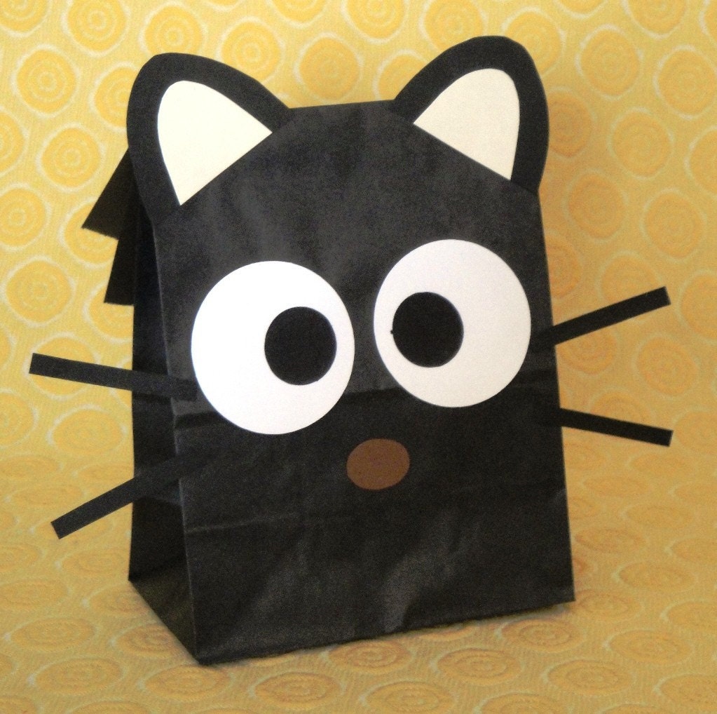 Chococat Treat Sacks Theme Birthday Party Goody Bags by jettabees on Etsy