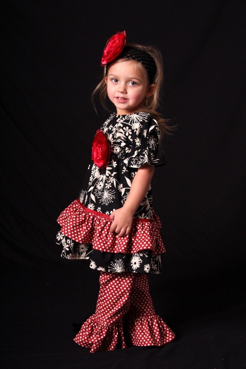 Black Friday sale Midnight kisses peasant tunic, sizes 12/18 months, 2T, 3T, 4T, 5 and 6
