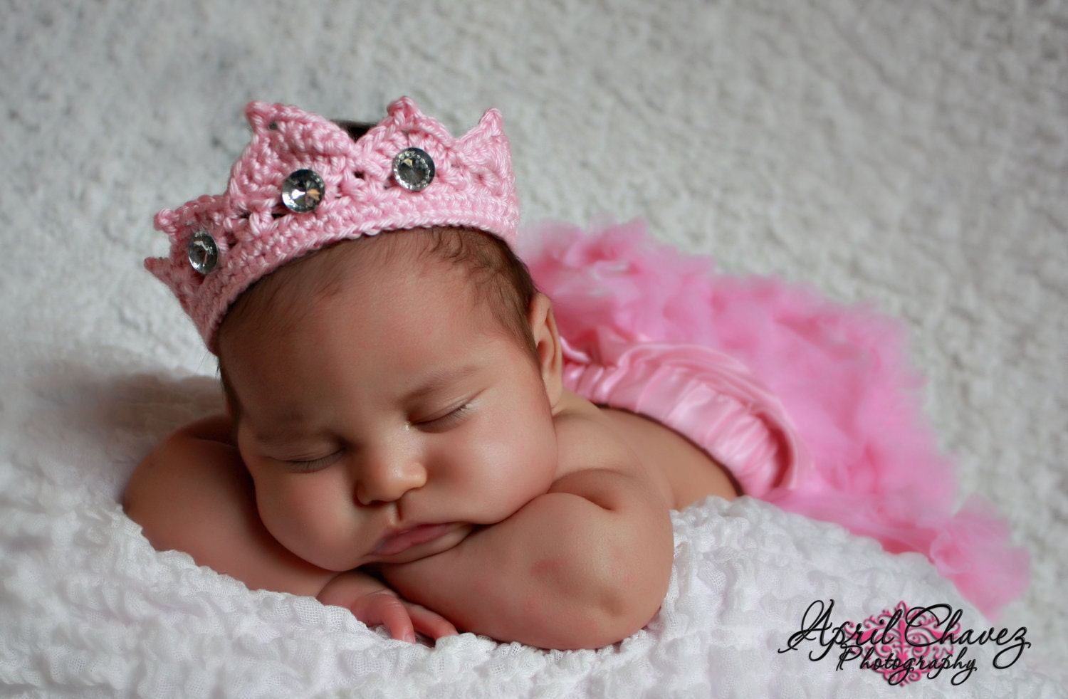 Newborn Princess Tiara Crown pattern, great photo prop or gift