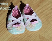 Angelina Ballerina Baby Girl Shoes PDF PATTERN- DIY -5 different sizes