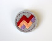 SALE - Fruit Stripe Candy Felt Brooch Pin
