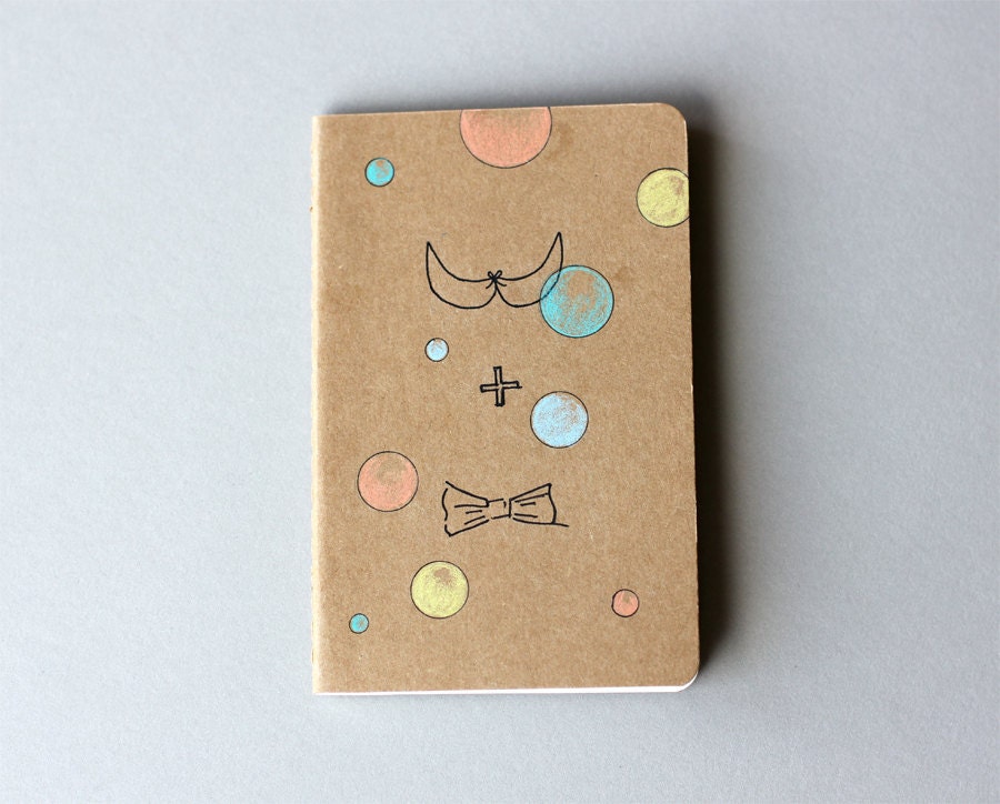 Hand Drawn Pocket Journal Cahier Notebook (Moleskine) - me and you - Illustration