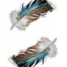 Feathers - Two Mallard Feathers - Blank Card