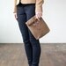 No. 215 Lunch Tote in Dark Khaki Waxed Canvas