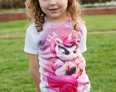Unicorn Toddler Tee Shirt - Personalized Top