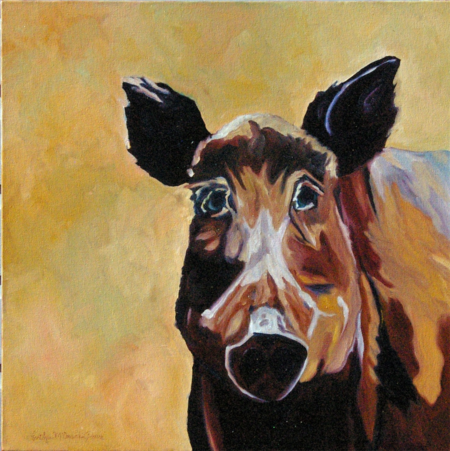 Wild Boar Original Fine Art Oil Painting
