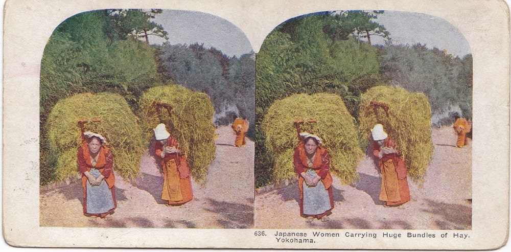 Japanese Stereoview Card from Late 1800s-006