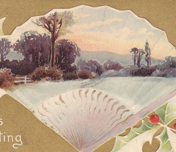 Vintage Embossed New Year's Greeting Postcard Early 1900's (fpc221)