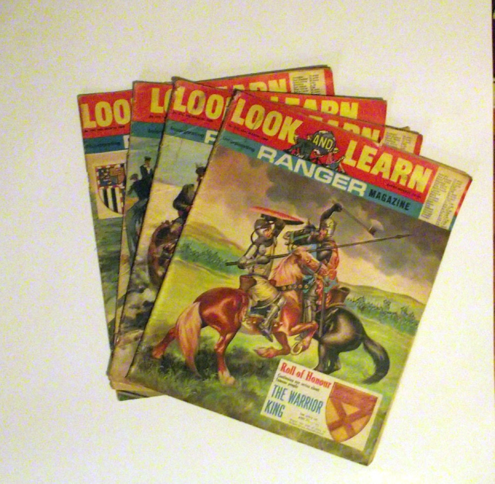 Vintage March 1969 Look and Learn Childrens Magazines set of 4
