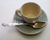 Sterling Silver Greenleaf and Crosby Sunny South Black Americana Spoon with Gold Wash