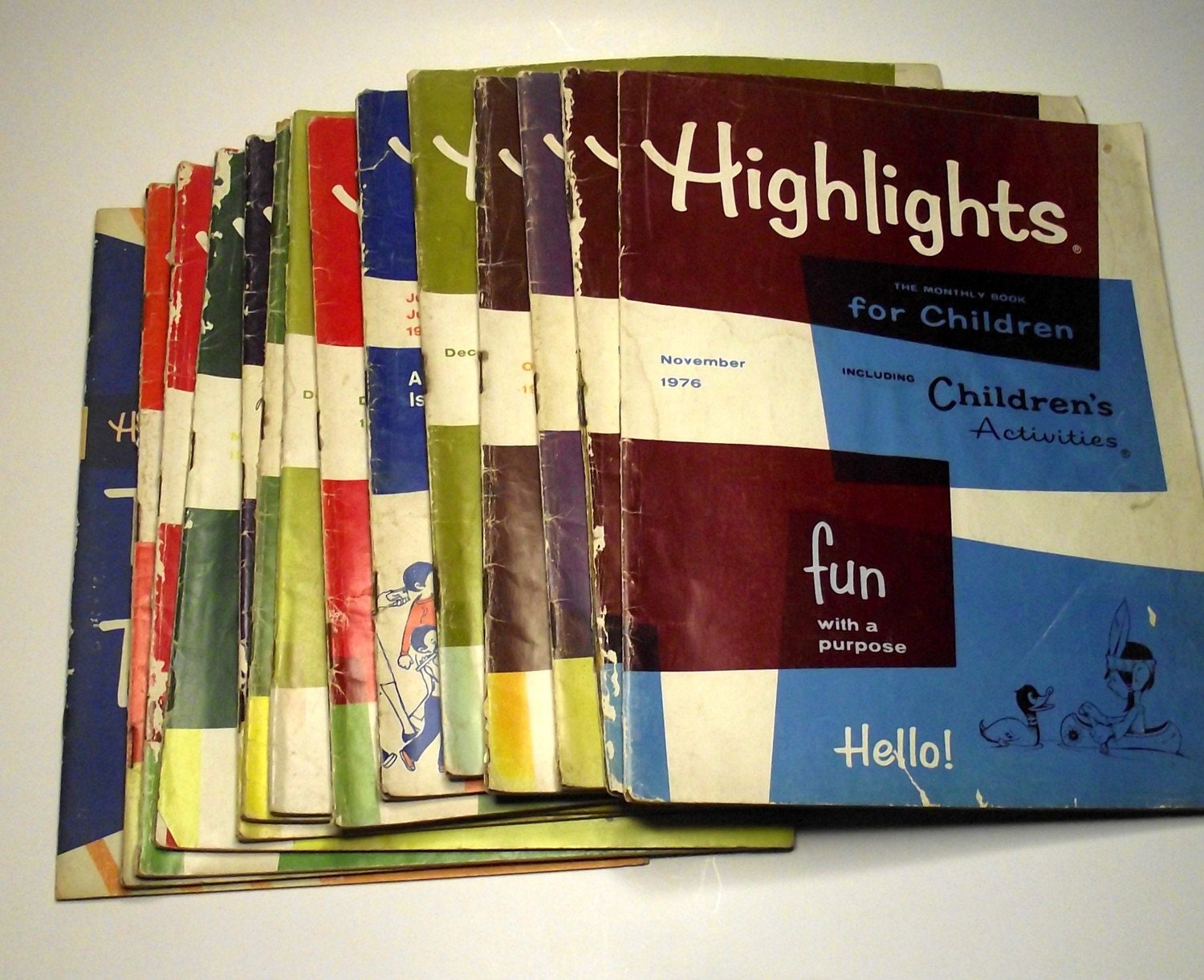 Vintage Highlights Childrens Magazines Set of 3