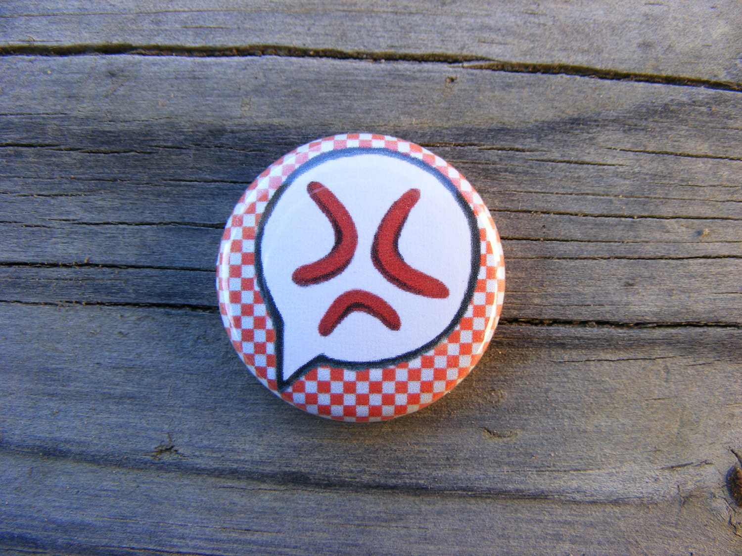 Anime Emote - Vein Pop - Otaku - 1 inch Pin Back Button