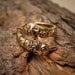 Viking Ring . Horse Heads . Oseberg . Bronze . Small