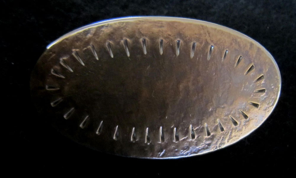 OVAL Solid Stainless Steel TAUPE Cowboys, Cowgirls & City Slickers Buckle will fit 1-1/2" belt