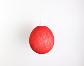 Bright handmade lamp, lamp shade, hanging lamp, pendant light, minimalist lighting, interior accent Red Passion by FiligreeCreations on Etsy
