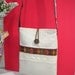 Sling and Simple Crossbody Shoulder Bag/ Travel Passport / Kindle Bag Pouch / Sling Bag in Linen