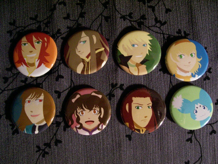 Tales of the Abyss Button Set