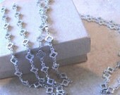 Double Length CLOVER Chain Necklace, Matte Gold OR Silver, Versatile Fashion Accessory,  Perfect Gift