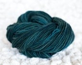 Worsted yarn, Merino single ply, hand dyed blue, Mr. Darcy