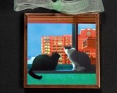Cat Refrigerator magnet- City Cats