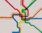 Washington DC Metro Cafe Mount - 12x12