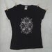 ANTIQUITY Screen Printed Black and Silver Tee Shirt