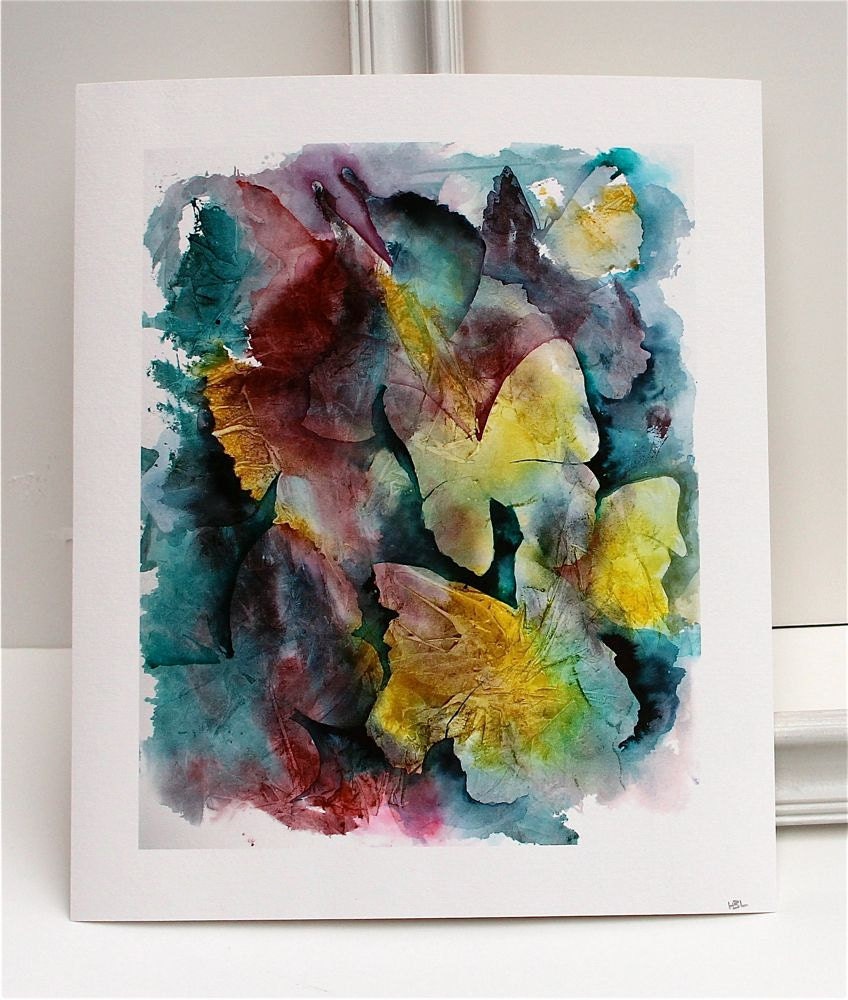 Butterflies Fine art reproduction of original watercolor on eco friendly sugarcane paper- museum quality