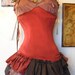 Deconstructed Post Apocalyptic futuristic...Tattered Steampunk apocalypse Dress & Legwarmers ... SALE 45% off original list price.
