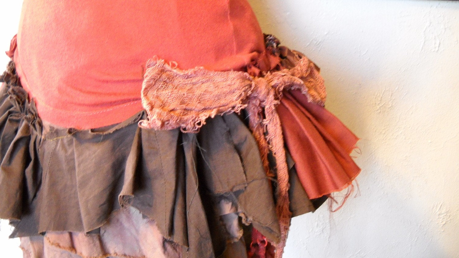 Deconstructed Post Apocalyptic futuristic...Tattered Steampunk apocalypse Dress & Legwarmers ... SALE 45% off original list price.