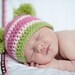 Crochet PATTERN - Double Pom Pom Beanie Hat - Instant download