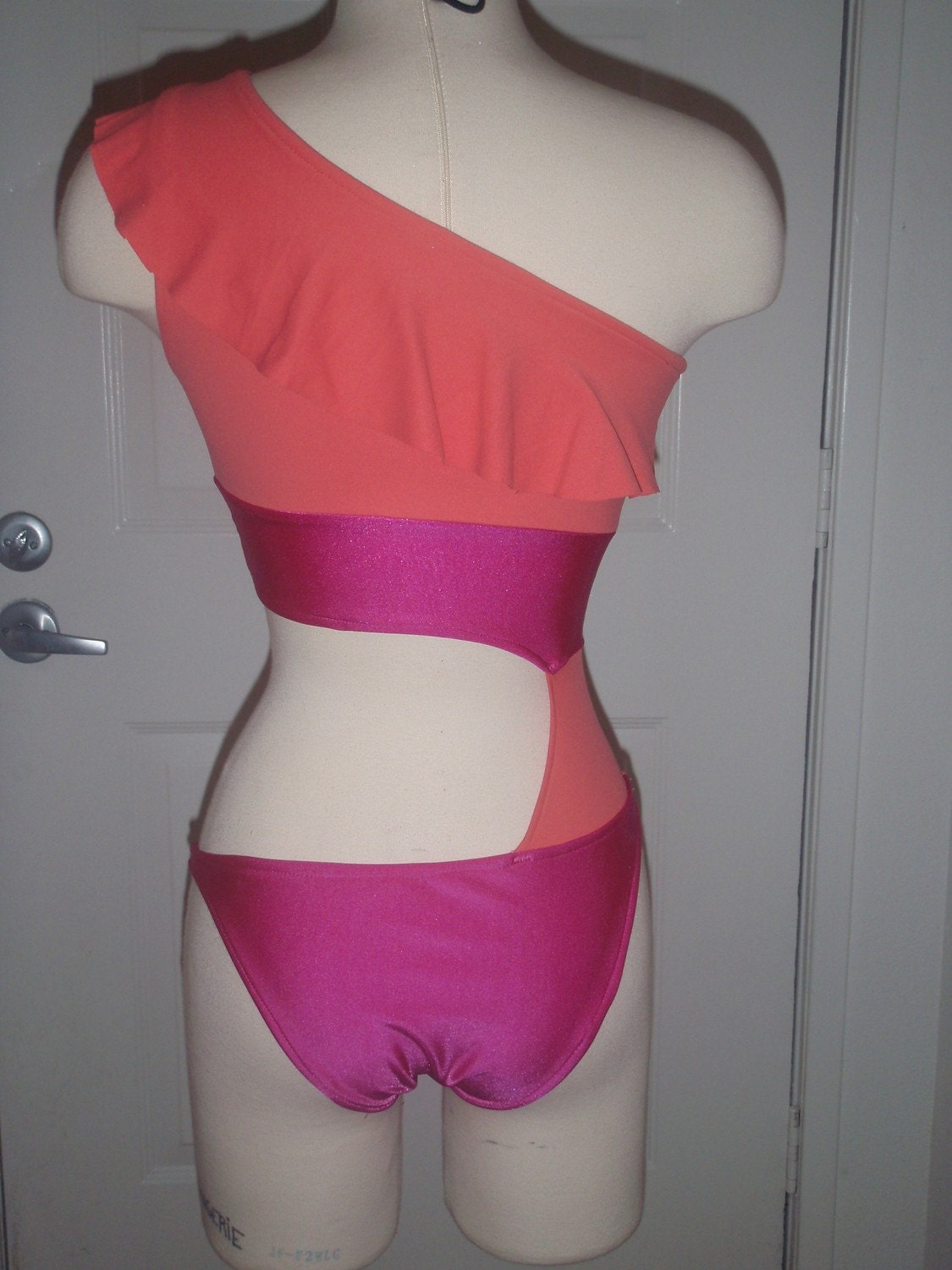 PASSION Asymmetrical one shoulder Swimsuit