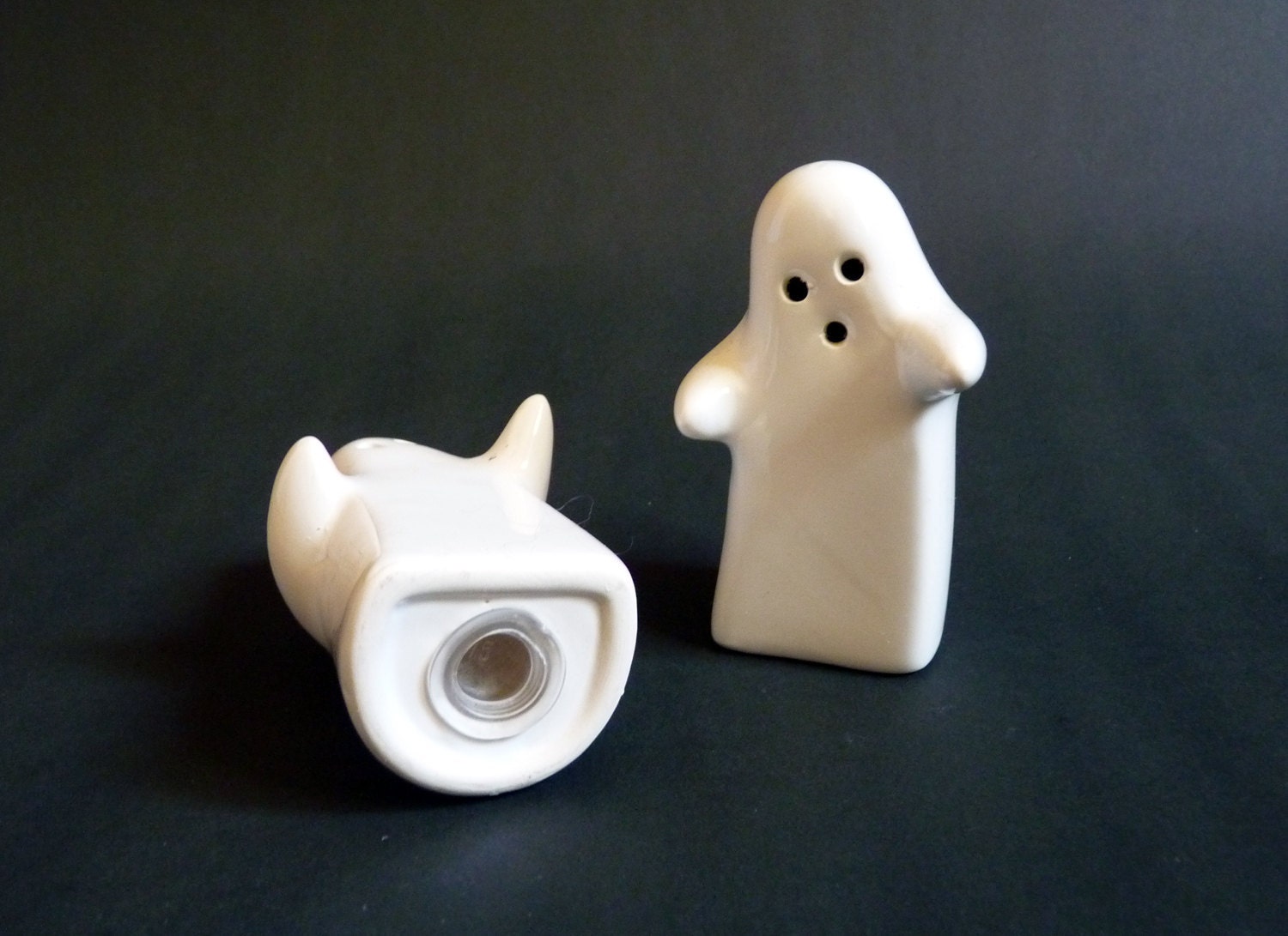 Spooky Ghost Ceramic Salt and Pepper Pots