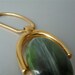 Vintage Trifari cream and green pendant necklace