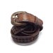 Distressed Leather Belt, Tooled Leather, Western, Country, Braided, Distressed Leather, Brown, large, x large, l xl