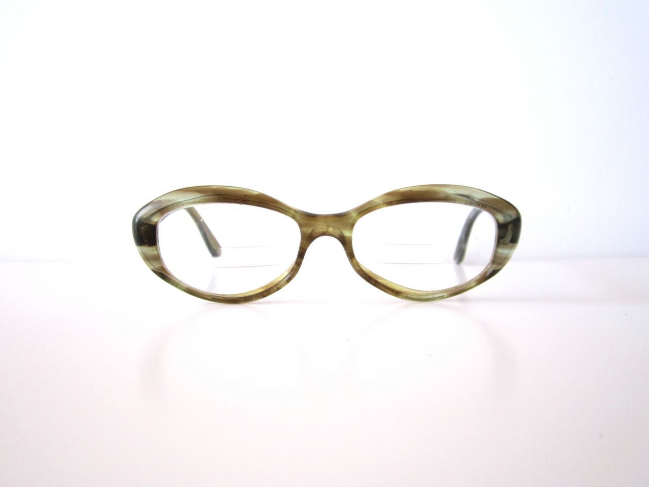 Vintage Oval 1960s Jackie O' Glasses Frames